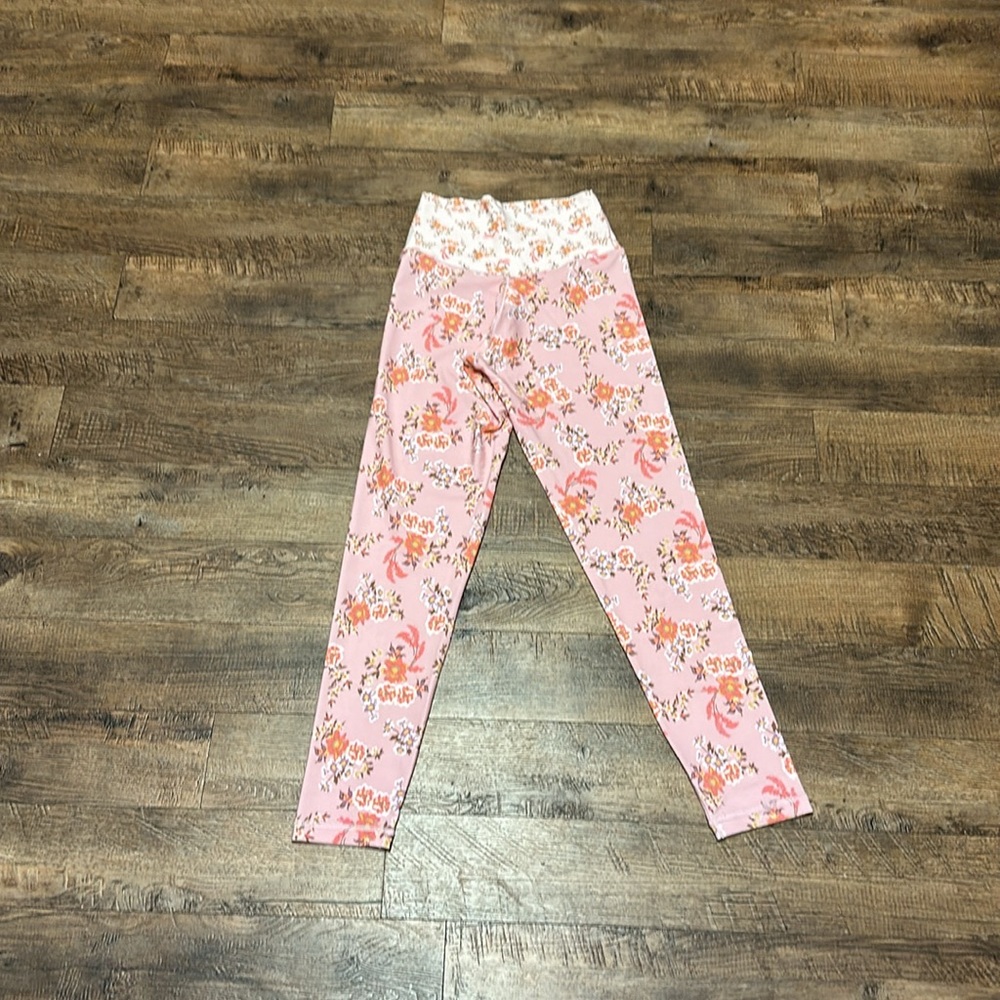 Offline by Aerie Real Me 7/8 Hi-Rise Crossover Floral Country Pink Leggings M - Picture 7 of 9